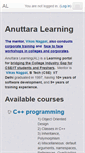Mobile Screenshot of anuttaralearning.com